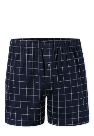 Boxershort geruit NACHTBLAUW