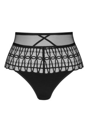 Captivating high waist slip ZWART