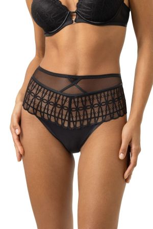 Captivating high waist slip ZWART