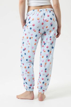 Pyjamabroek lang POWDER BLUE