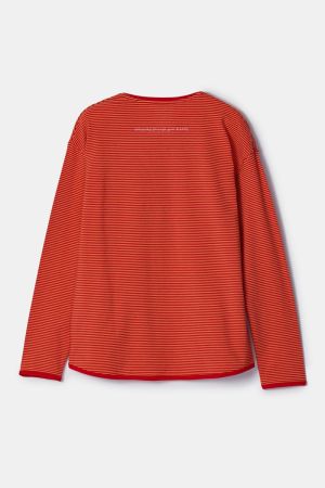 Damespyjama Nighttime Hero ROOD-ORANJE