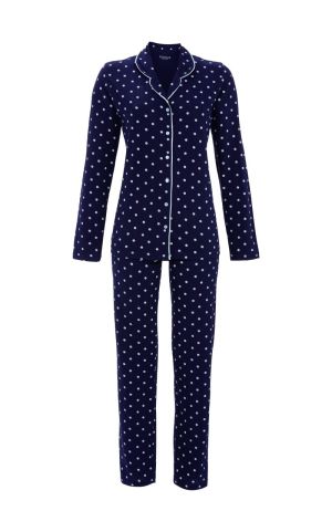 Pyjama doorknoopshirt NIGHT