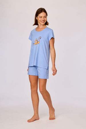 Damespyjama BLAUW