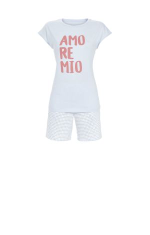 Pyjama met short Amore Mio BLAUW