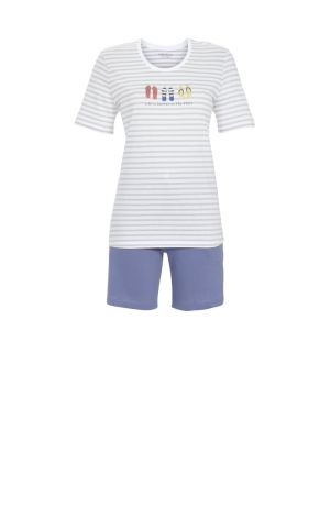 Pyjama met short Flip Flops SILVER CLOUD