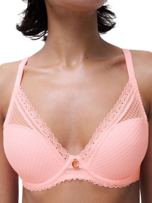 Romance Plunge T-shirt bh FLUOR PINK