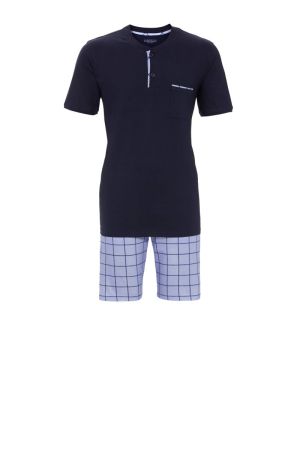 Herenpyjama met knoopjes BLUE NAVY