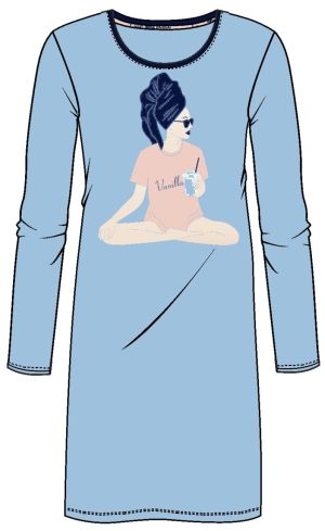 Sleepshirt met print AIR BLUE