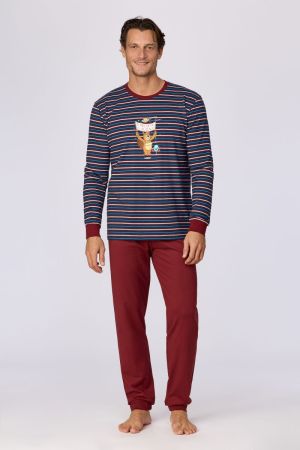 Pyjama gestreept DARK BLUE